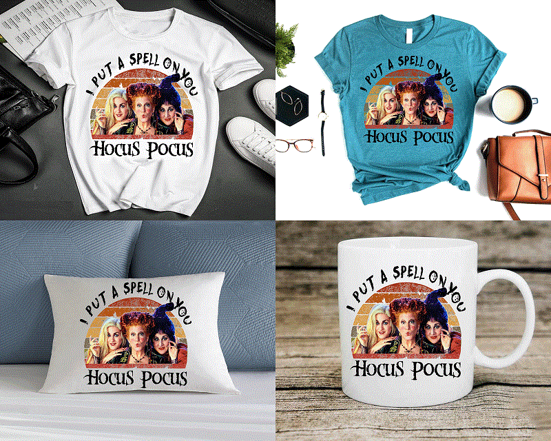 Sublimation Transfer Halloween Sanderson Sister It's All A Bunch of Hocus Pocus
