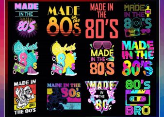 50 Made in 80’s PNG, Retro png, Vintage 1980s Designs, I love the 80’s Png, Made In the 80’s Png, Commercial Use, Digital Download 999902232