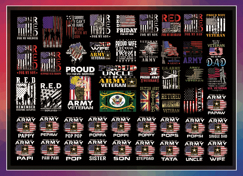 Combo 700 Army veteran PNG, Bundle PNG, Proud Army, Army Veteran Proud, Fourth Of July Png, American Flag Png Sublimation Designs 1012167251