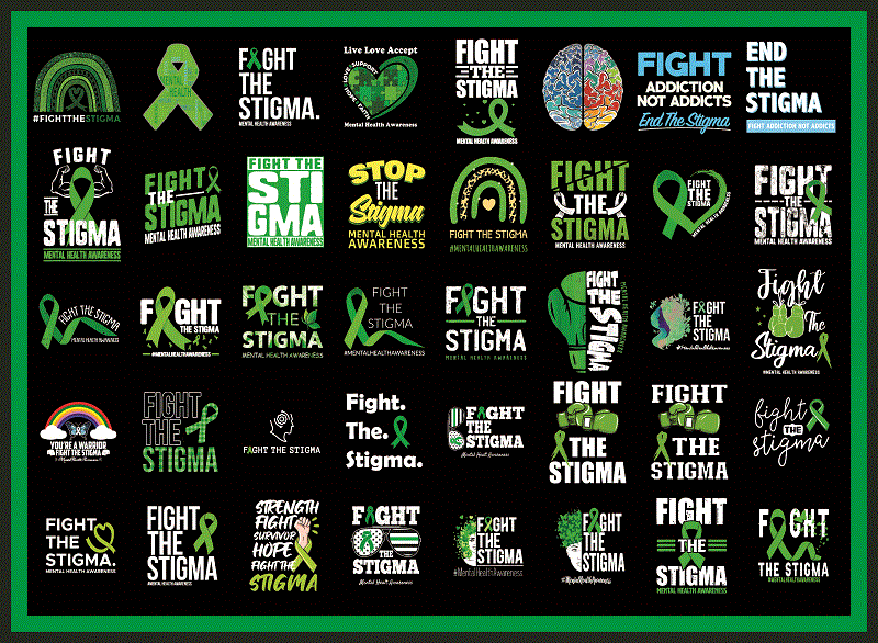 Combo 150 Fight The Stigma PNG, Mental Health PNG, Stop the Stigma PNg, Depression Awareness png, Semicolon png, Suicide Awareness 1017924287