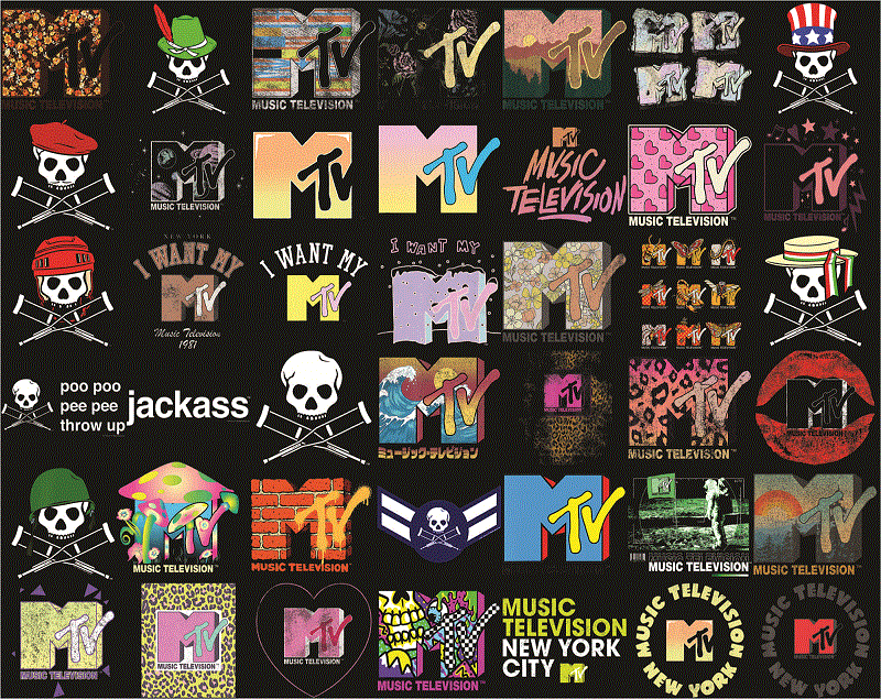 MTV PNG Bundle, Mtv spring, Mtv Old School , Mtv logo set , mtv leopard, Mtv Old School , Mtv logo set, Digital Download 1008421216