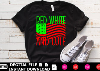 Red White And Cute t shirt design online