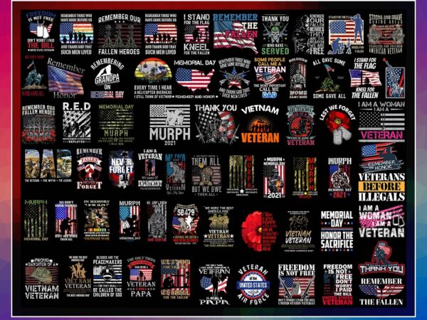 Https://svgpackages.com 360 memorial day png, bundle memorial day png, happy memorial day png, memorial day remember & honor, remember heroes, usa american flag png 1017417133 graphic t shirt