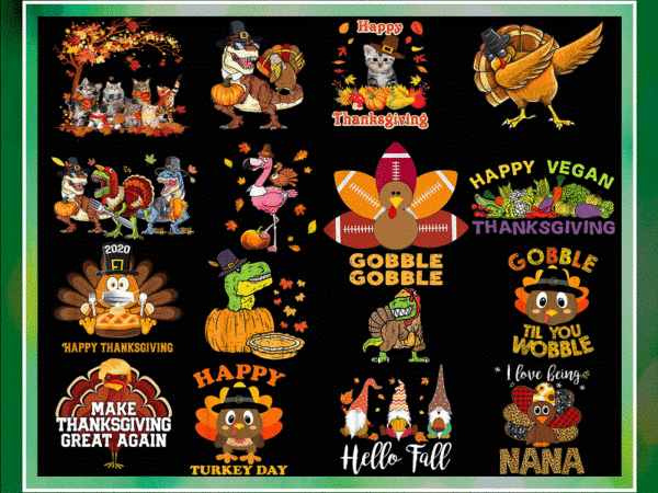 60 thanksgiving png bundle, thanksgiving sublimation, turkey clip art, turkey png, sublimation design, fall png, fall clip art, digital file 885570355