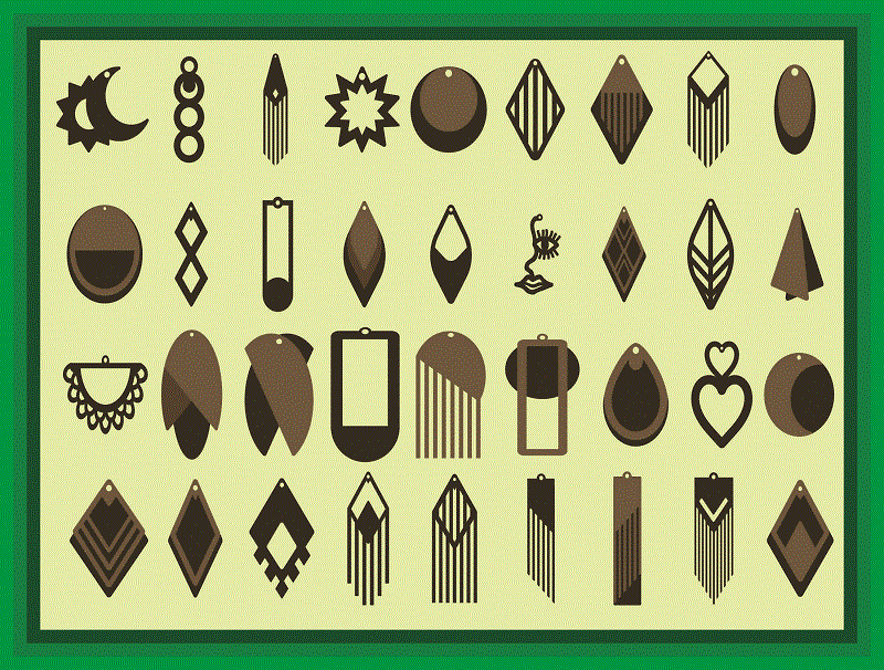 700 Designs Earrings SVG Bundle, Leather Earnings Svg, Earring Template Svg, Jewelry Svg Files for Cricut Silhouette, Instant Download 1006604701