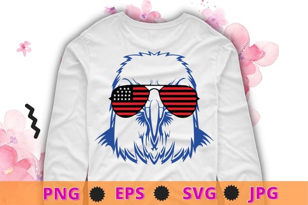 Eagle merica 4th Of July American Flag Patriotic gifts tee shirt design svg, 4th Of July, American Flag