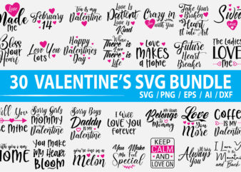 Valentines SVG Bundle t shirt vector art