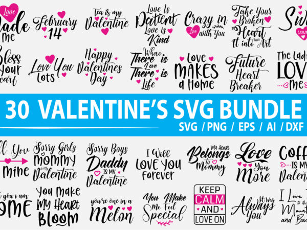 Valentines svg bundle t shirt vector art