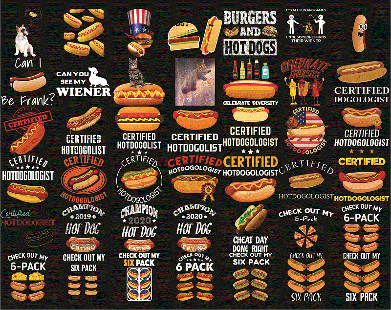 Bundle 427 Hot Dog PNG, Fast food, Hot Dog funny, Chicken Wing Hot Dog, Hot Dog Dabbing, Cute, Funny, Legally Blonde, Digital download 1004751744