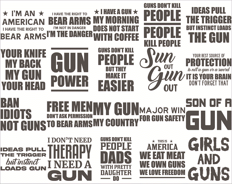 Bundle 100 Gun Rights SVG/PNG Bundle, Funny 2nd Amendment SVG Bundle, Patriotic svg, Instant Download 1017630464