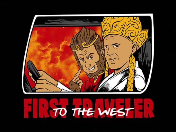 First traveler t shirt graphic design