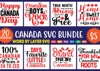 Canada SVG Bundle Pack, Printable Canada Png Clipart,Canada Svg, Canada Day Svg, Canadian Maple Leaf SVG, Canada Flag Png, Svg for Shirts, Maple Leaf Shirt Design, Canada Svg Art,Canada Svg