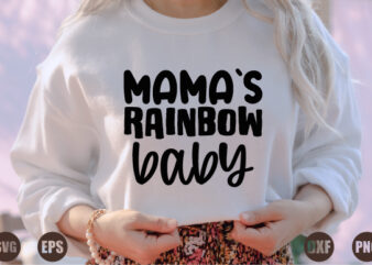 mama`s rainbow baby t shirt designs for sale