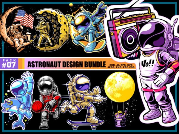 Astronaut design bundle part 7