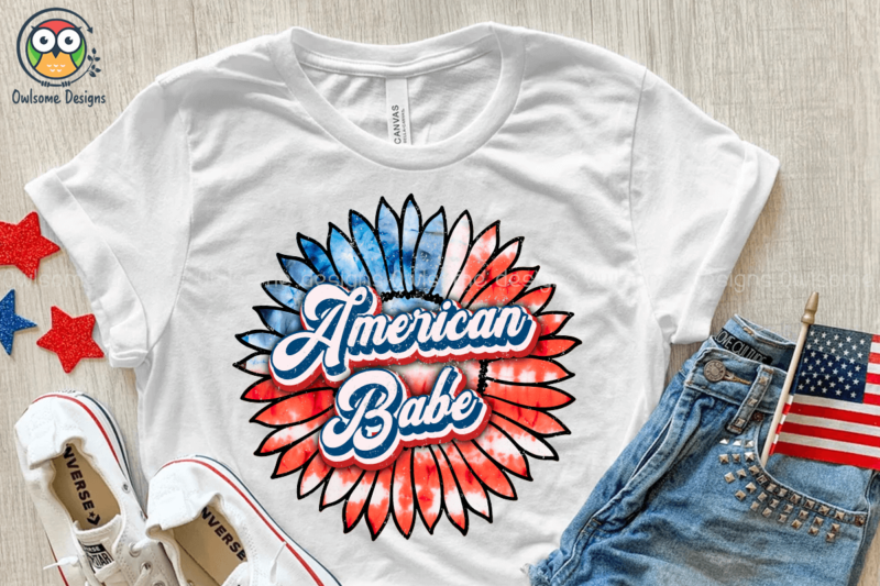 American Babe Sublimation Design