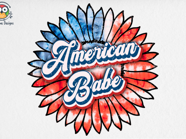 American babe sublimation design