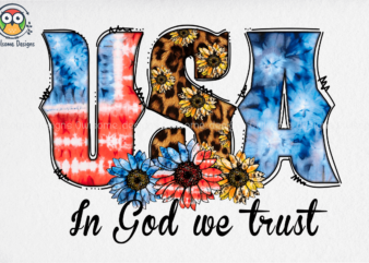 In God we trust Sublimation