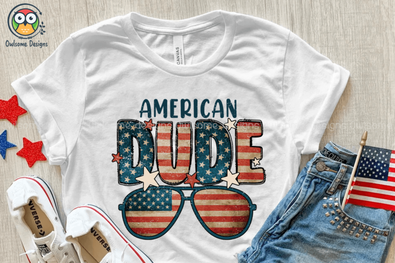 American Dude Sublimation Design