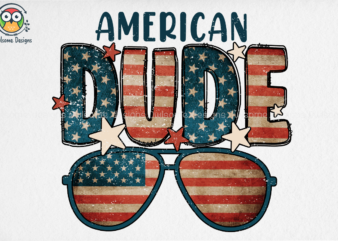 American Dude Sublimation Design