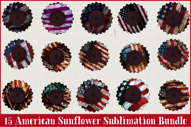 American Sunflower Sublimation Bundle