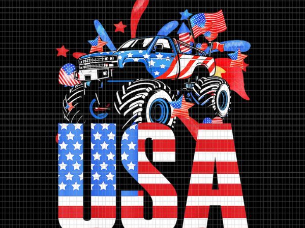 Monster truck usa american flag july 4th png, truck flag usa png, monster truck 4th of july png, monster truck flag png t shirt designs for sale