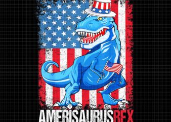 Dinosaur 4th Of July Amerisaurus T-Rex Png, Amerisaurus Rex Flag Png, Dinosaur 4th Of July Png, Dinosaur Flag Png, 4th Of July T-Rex Png