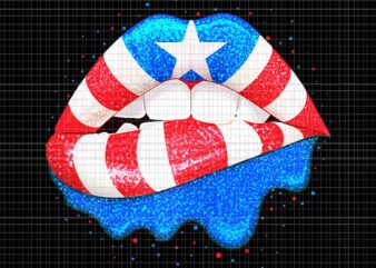 Puerto Rican Flag Lips Png, Puerto Rican Lips Png, Lips Flag Png, Lips 4th Of July Png, 4th Of July Png