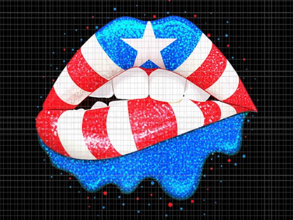 Puerto Rican Flag Lips Png, Puerto Rican Lips Png, Lips Flag Png, Lips 4th Of July Png, 4th Of July Png t shirt illustration