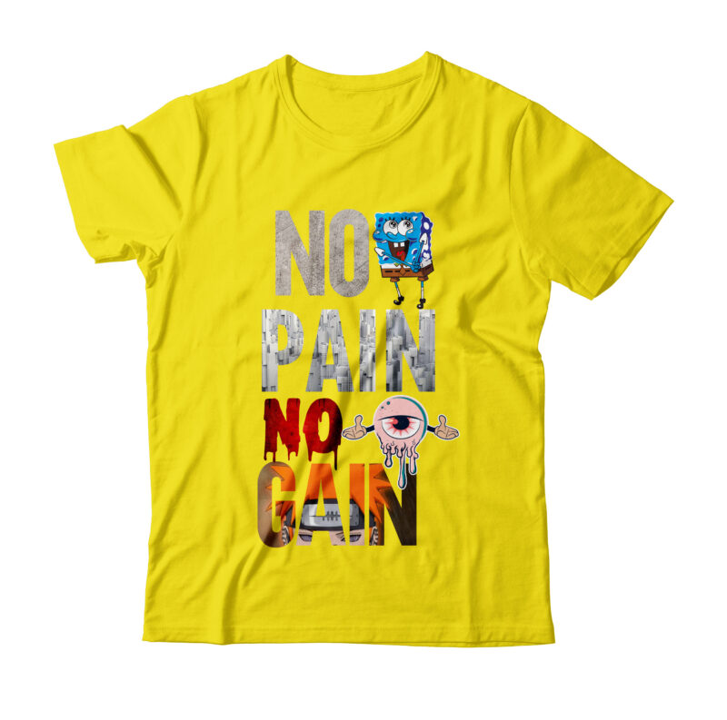 No Pain No Gain Typography T-shirt Design On Sale Commercial use , no pain no gain tshirt, no pain no gain shirt, pain and gain t shirt, no pain no