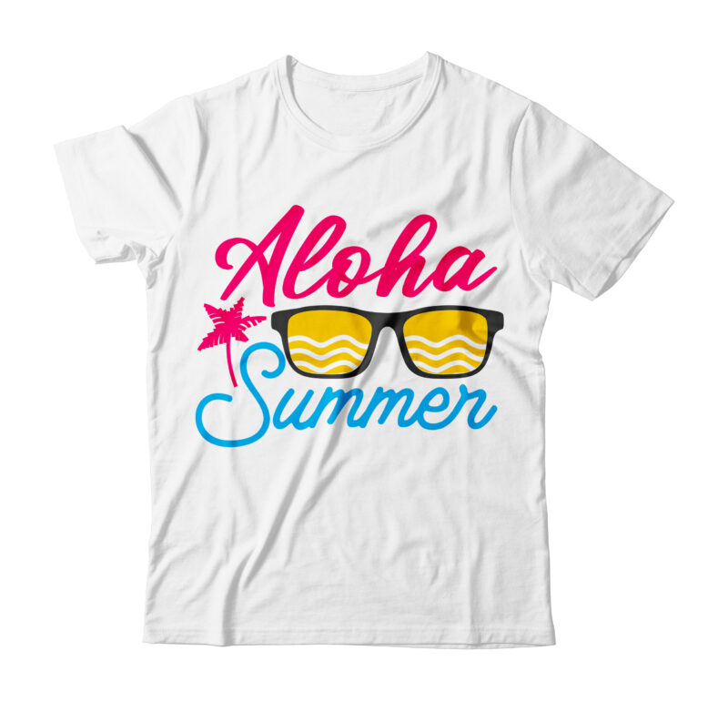 Aloha Summer SVG Cut FIle , Aloha Summer Tshirt Design , Summer vector tshirt design,summer svg design,summer svg bundle, summer tshirt bundle,summer t shirt design bundle,summer svg bundle,summer svg bundle