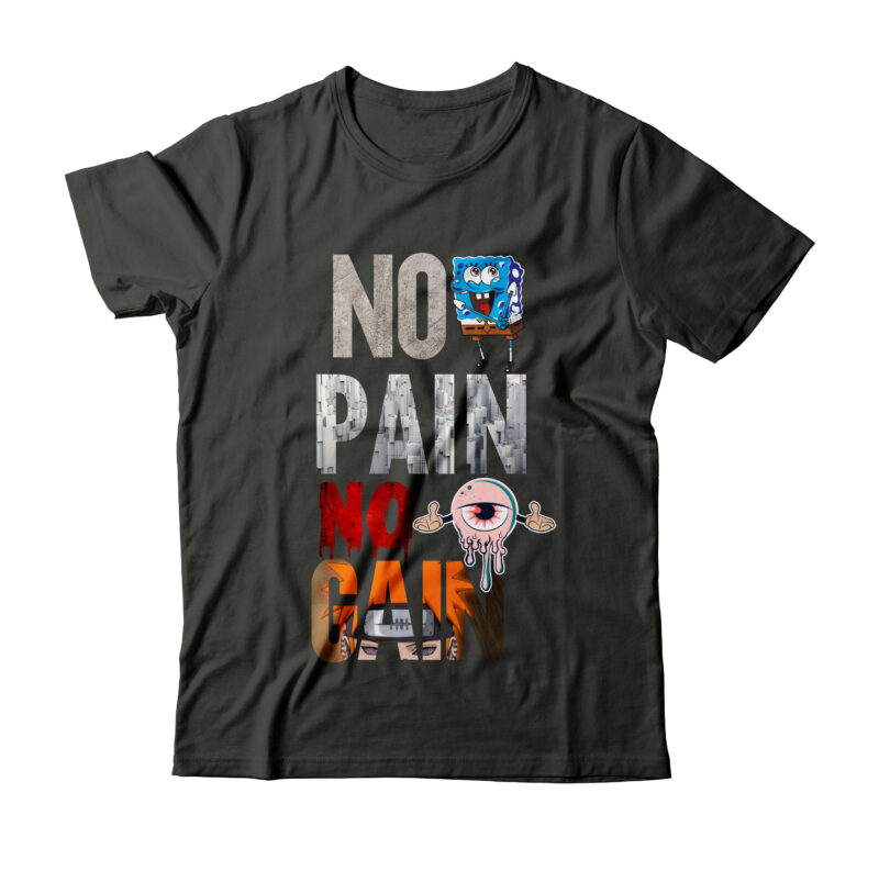 No Pain No Gain Typography T-shirt Design On Sale Commercial use , no pain no gain tshirt, no pain no gain shirt, pain and gain t shirt, no pain no