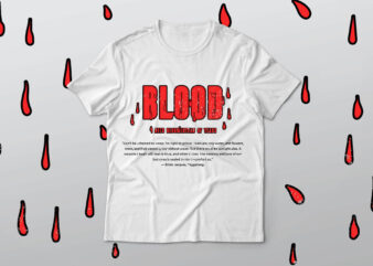 BLOOD T-SHIRT DESIGN