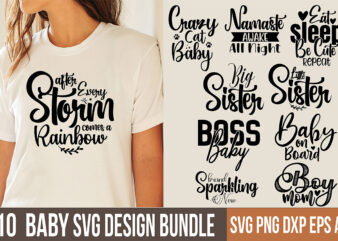 Baby SVG Bundle File t shirt template