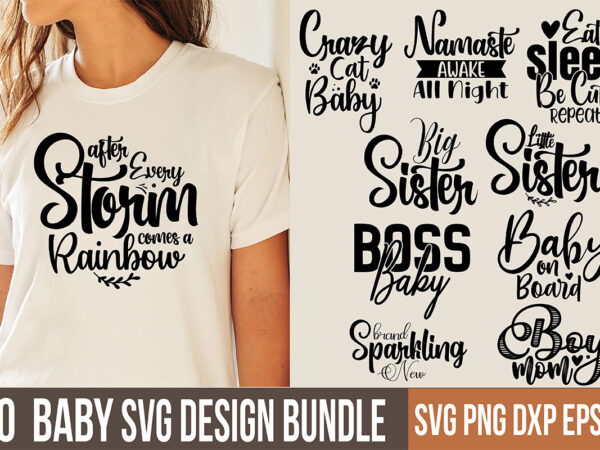 Baby svg bundle file t shirt template