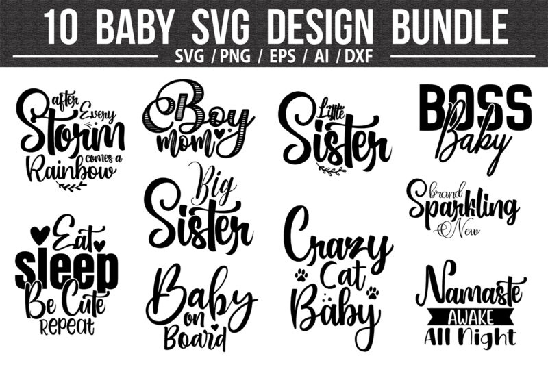 Baby SVG Bundle File