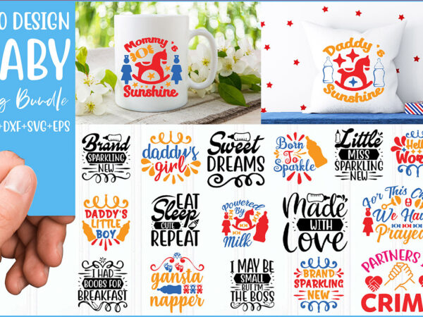 Baby quotes svg design bundle