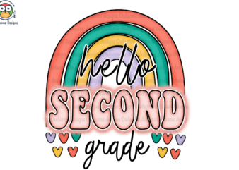 Hello second-grade Sublimation graphic t shirt