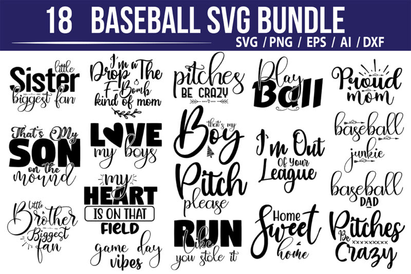 BaseBall SVG Bundle
