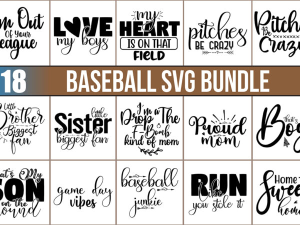 Baseball svg bundle t shirt template