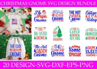 Christmas Gnome Svg Bundle