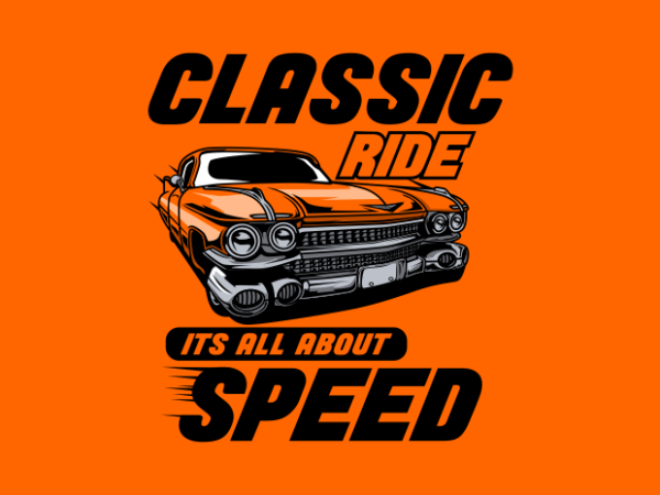 Classic 2 ride t shirt vector file