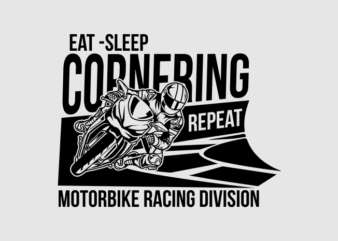 CORNERING MOTORBIKE t shirt vector file