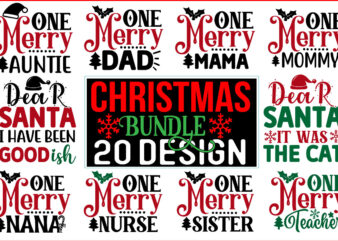 Christmas SVG T shirt Design Bundle