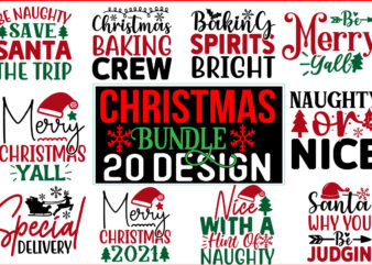 Christmas SVG T shirt Design Bundle