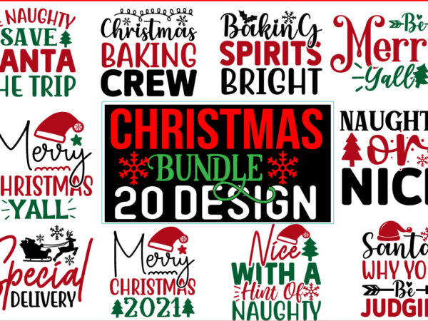 Christmas svg t shirt design bundle