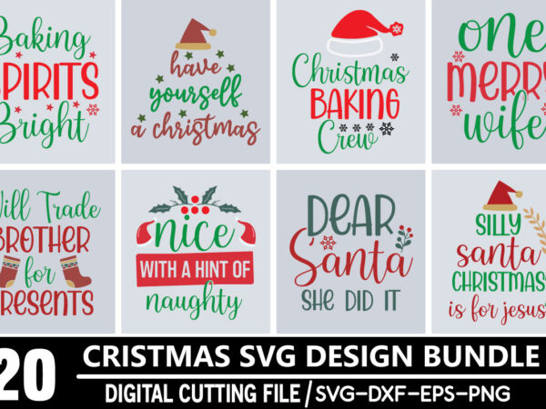 Christmas svg bundle t shirt vector file