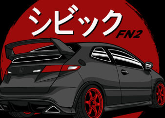 Civic fn2 type r shirt design