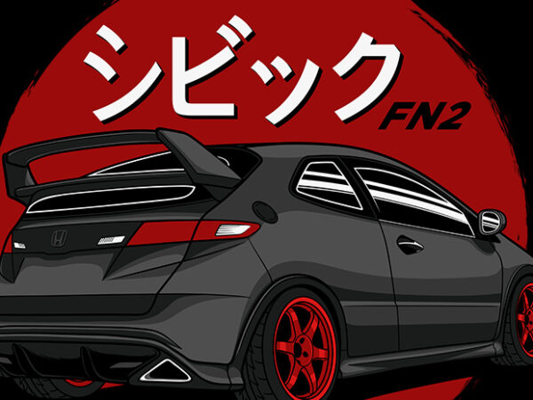 Civic fn2 type r shirt design