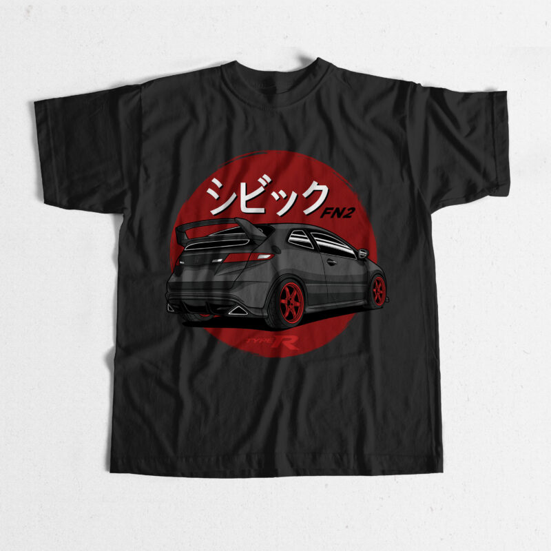 Civic FN2 Type R Shirt Design