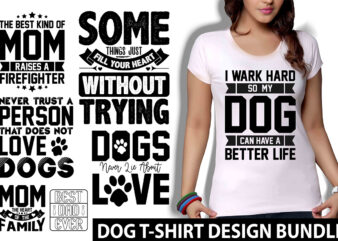Dog T-Shirt Design Bundle File